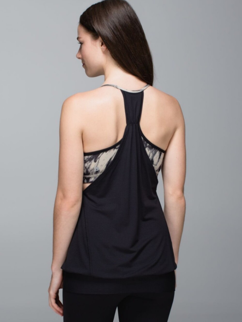 Y2K LULULEMON No Limits Tank Great Granite Black Mojave Tan